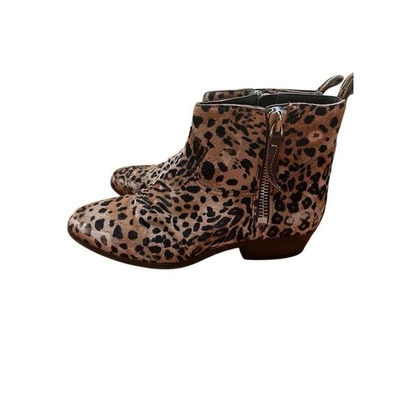 Golden Goose Viand Leopard Pony Hair Double Zip Ankle Bootie Eu 40 US 10 - Picture 6 of 15